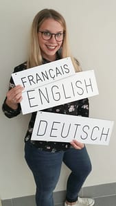 Dolmetscherin für Englisch, Deutsch und Französisch